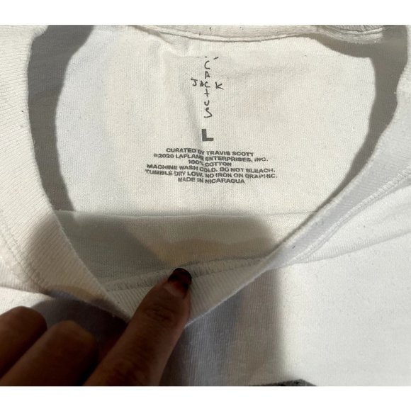 Travis Scott JACKBOYS Cord Cutters Cactus Jack Long Sleeve T Shirt Size Large | - Picture 7 of 7